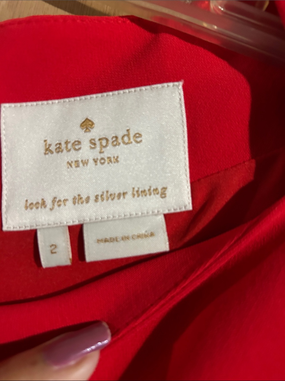 Kate Spade Red Drop-Waist Ruffle Dress - Picture 2 of 6